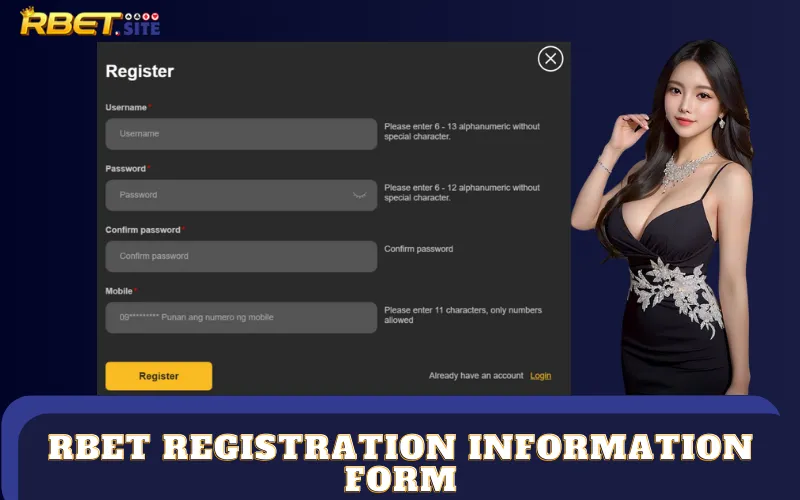 Rbet registration information form